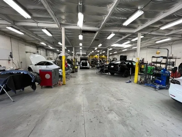 Inside the Torrey Pines Collision Center repair bay